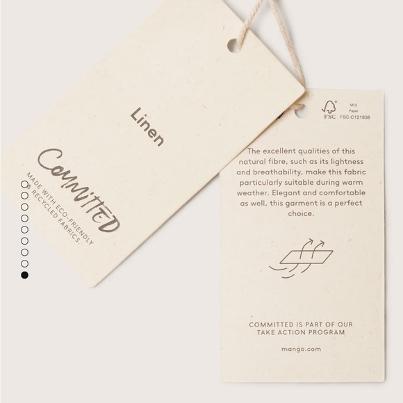 Mango Cut Out Linen Blend Dress - Picture 11 of 11